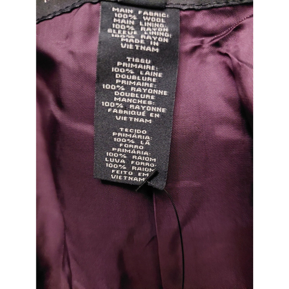 Marc by Marc Jacobs Deep Beet Print Lined Wool Blazer Suit Jacket Sz M NWT $488 - Picture 7 of 16